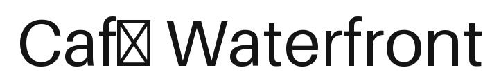 Café Waterfront